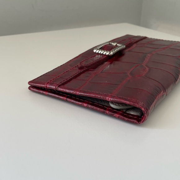 Brighton Red Croc Embossed Wallet - Picture 6 of 9